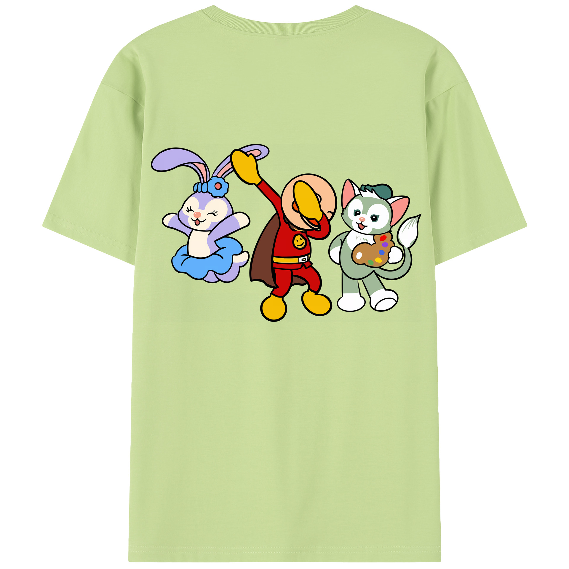 （画像用） アンパンマン Anpanman 綿100％半袖Tシャツ（背面プリント）
